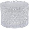 Clayre en Eef 6gl3391 Bonbonniere met Deksel Transparant ø 11x8 cm