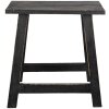 Clayre en Eef 6h2057 Decoratieve Kruk Zwart 42x29x43 cm