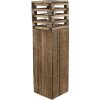 Clayre en Eef 6h2088 Lantaarn Bruin 14x14x52 cm