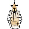 Clayre en Eef 6lmp755 Hanglamp Zwart 18x18x31 cm E27-max 1x40W