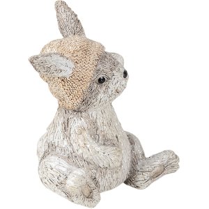 Clayre en Eef 6pr3493 Deco Konijn Grijs 11x9x13 cm