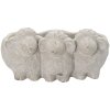 Clayre en Eef 6te0372 Binnen Bloempot Schaap Grijs 26x20x12 cm