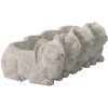 Clayre en Eef 6te0373 Binnen Bloempot Konijn Grijs 33x19x11 cm