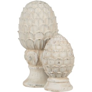 Clayre en Eef 6te0394 Deco Fir Kegel Beige ø 10x18 cm