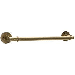 Clayre en Eef 6y4672 Handdoekenrek Goudkleurig 36x8x5 cm