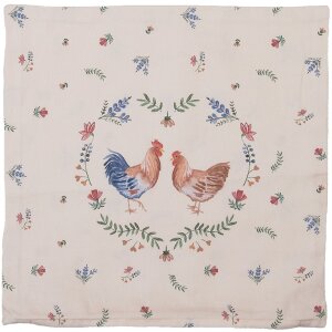 Clayre en Eef car21 Kussenovertrek Beige 40x40 cm