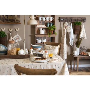 Clayre en Eef car21 Kussenovertrek Beige 40x40 cm