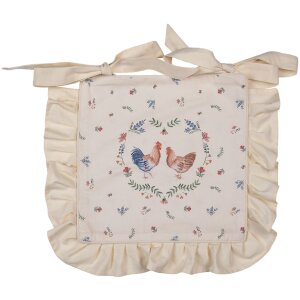Clayre en Eef car25 Kussenhoes Zitkussen Beige 40x40 cm