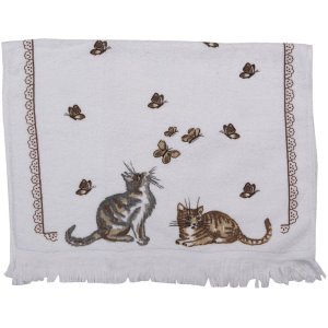Clayre en Eef ct014 Gastendoek Wit 40x66 cm