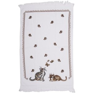 Clayre en Eef ct014 Gastendoek Wit 40x66 cm
