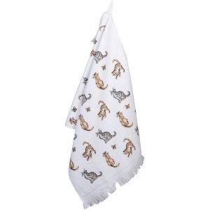 Clayre en Eef ct015 Gastendoek Wit 40x66 cm