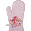 Clayre en Eef dtr44 Ovenwanten Roze, Lila 18x30 cm