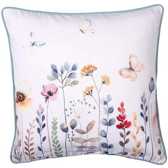 Clayre en Eef fob21 Kussenovertrek Groen, Roze, Blauw 40x40 cm