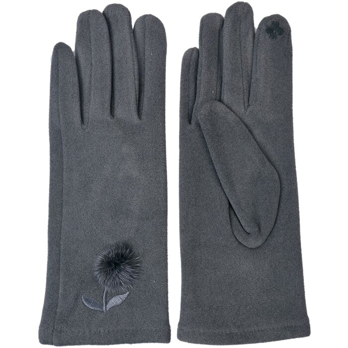 Clayre en Eef jzgl0038 Handschoenen Winter Grijs 8x24 cm