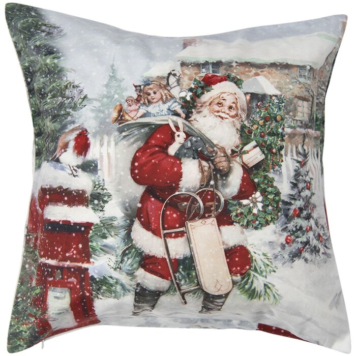 Clayre en Eef kt021.282 Kussenovertrek Wit 45x45 cm