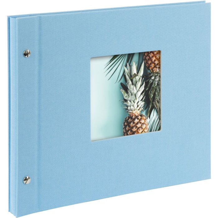 Goldbuch Schroefalbum Bella Vista Hemelsblauw 30x25 cm 40 Zwarte Paginas