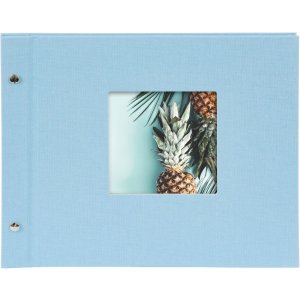 Goldbuch Schroefalbum Bella Vista Hemelsblauw 30x25 cm 40 Zwarte Paginas