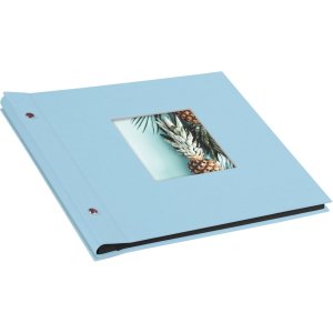Goldbuch Schroefalbum Bella Vista Hemelsblauw 30x25 cm 40 Zwarte Paginas