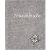 Goldbuch Reisboek Edelweiss grijs 16,5x13,3 cm 96 witte paginas