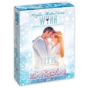 ZEP Glitter Fotolijst Wynn Hearts Rood 10x15 cm