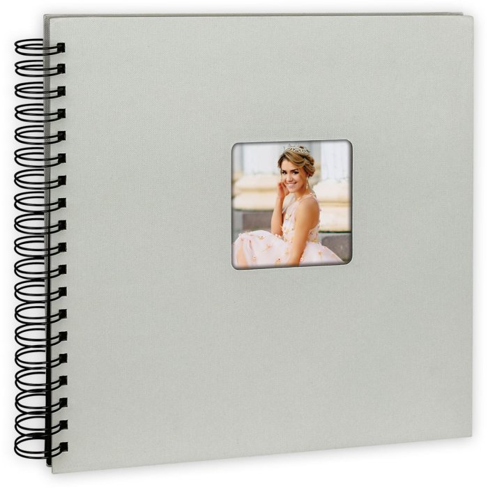 ZEP Spiraalalbum Mistig grijs 25x25 cm 50 zwarte paginas