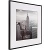 Henzo Aluminium Lijst Manhattan zwart 40x40 cm met Passepartout 30x30 cm