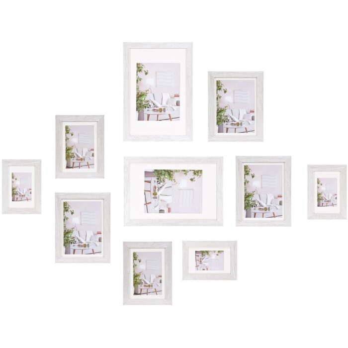 Henzo Fotolijstenset Modern Wit 10 Lijsts Fotocollage