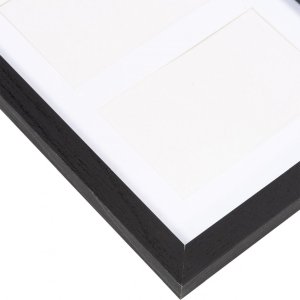 Henzo brievenbord 37,5 x 52,5 cm zwart met fotohouders