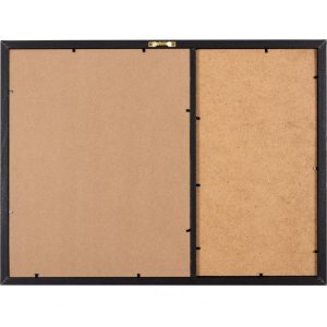 Henzo brievenbord 37,5 x 52,5 cm zwart met fotohouders