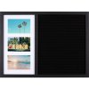 Henzo brievenbord 37,5 x 52,5 cm zwart met fotohouders