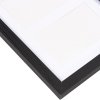 Henzo brievenbord 37,5 x 52,5 cm zwart met fotohouders