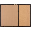 Henzo brievenbord 37,5 x 52,5 cm zwart met fotohouders