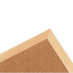 Henzo prikbord 30x49cm houten frame kurkoppervlak wandmontage kantoor thuis school