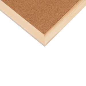 Henzo prikbord 30x49cm houten frame kurkoppervlak wandmontage kantoor thuis school