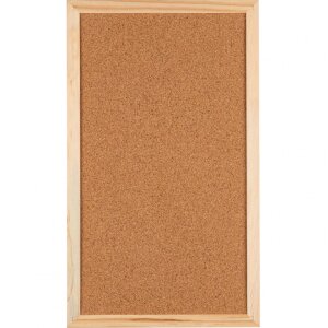Henzo prikbord 30x49cm houten frame kurkoppervlak wandmontage kantoor thuis school