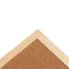 Henzo prikbord natuurkurk houten lijst 60x90 cm voor kantoor keuken klaslokaal