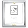 ZEP Metalen portret lijst Noto 15x20 cm en 20x25 cm zilver glanzend 50 jaar