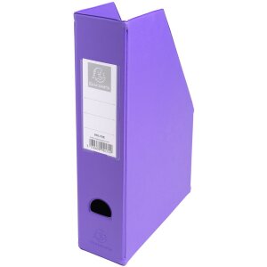 Exacompta PVC rugvijl 70mm etikethouder en grijpgat