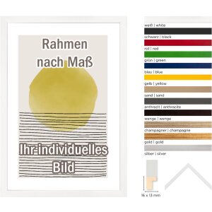 Walther Houten Lijst Valencia Anti-reflecterend glas zwart  10x10 cm