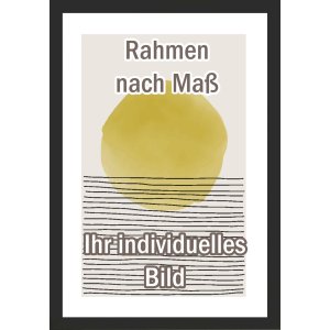 Walther Houten Lijst Valencia Anti-reflecterend glas zwart  50x100 cm