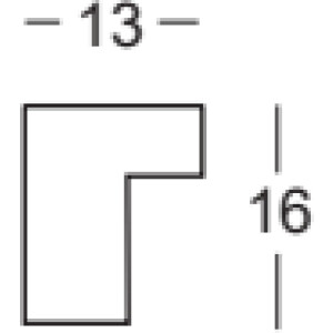 Walther Houten Lijst Valencia Anti-reflecterend glas champagne  20x30 cm