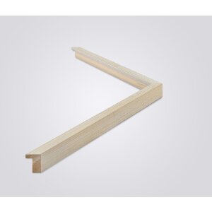 Walther Houten Kader Alicante crème Anti-reflecterend glas 25x70 cm