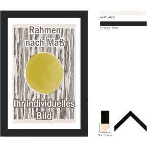 Walther houten lijst Tarassa 25x35 cm zwart Anti-reflecterend glas