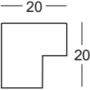 Walther houten lijst Tarassa 45x80 cm zwart Anti-reflecterend glas