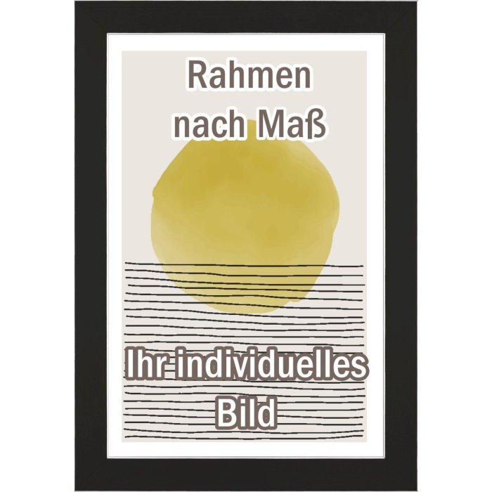 Walther Houten Lijst Bilbao met zilveren rand 45x60 cm zwart Anti-reflecterend glas