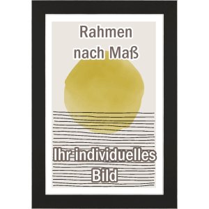 Walther Houten Lijst Bilbao met zilveren rand 45x60 cm zwart Anti-reflecterend glas
