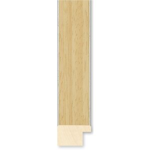 Walther Houten Lijst Bilbao met zilveren rand 10x15 cm natuur Anti-reflecterend glas