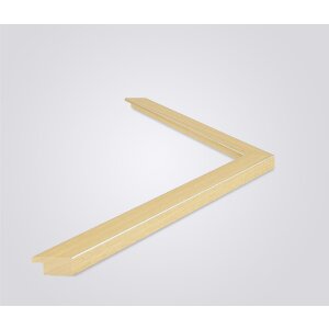 Walther Houten Lijst Bilbao met zilveren rand 40x50 cm natuur Anti-reflecterend glas