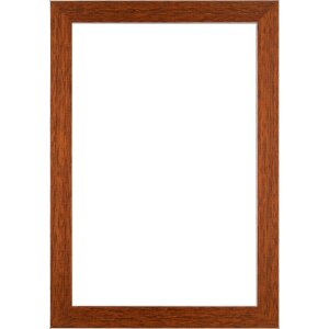 Walther Houten Lijst Bilbao met zilveren rand 18x32 cm bruin Anti-reflecterend glas