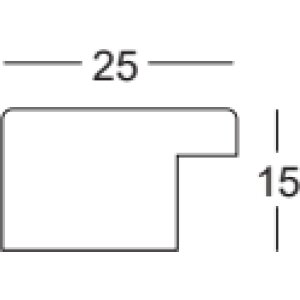 Walther Houten Lijst Bilbao met zilveren rand 18x24 cm blauw Anti-reflecterend glas